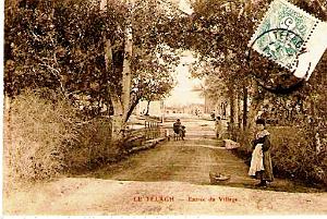 LE TELAGH ENTREE DU VILLAGE EN 1907 COTE ROCHAMBEAU